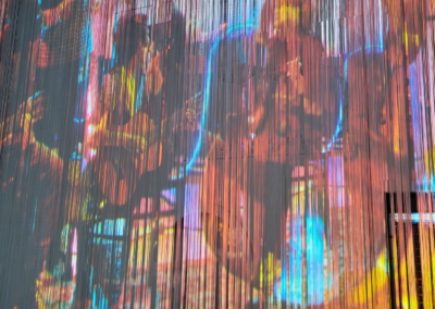 Fadenvorhang Projektionen bringen dein Event zum Leuchten!