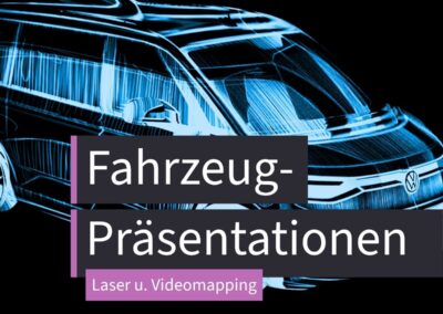 Fahrzeugpräsentation Projection Mapping auf Fahrzeuge für Präsentationen & Events