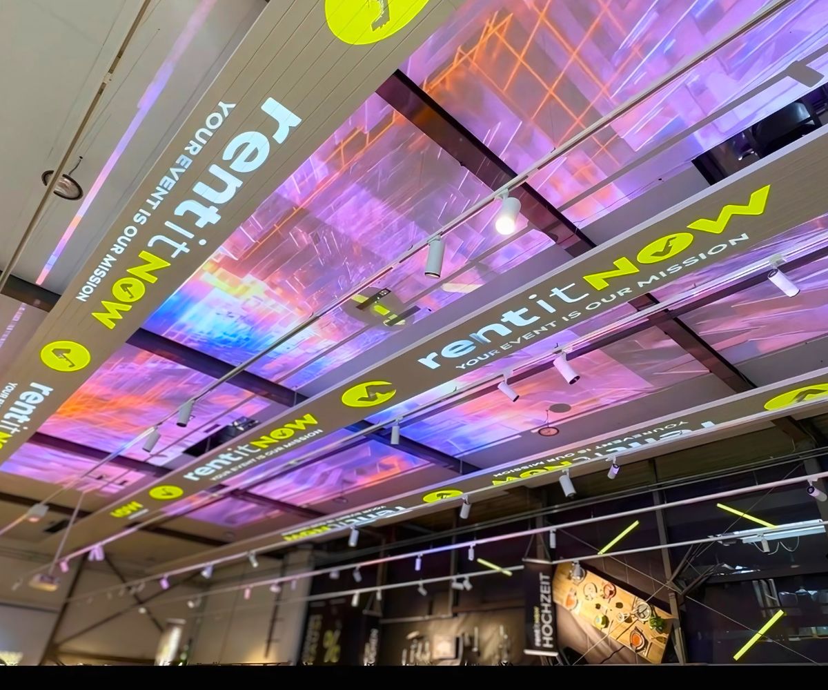 Indoor Videomapping, Dekcenprojektion