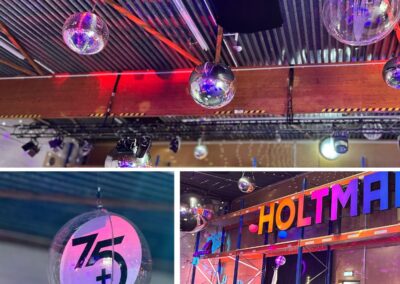 Eventdekoration Spiegelbälle