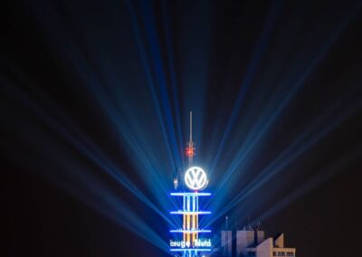 Telemoritz aus Sicht von oben beleuchtet
